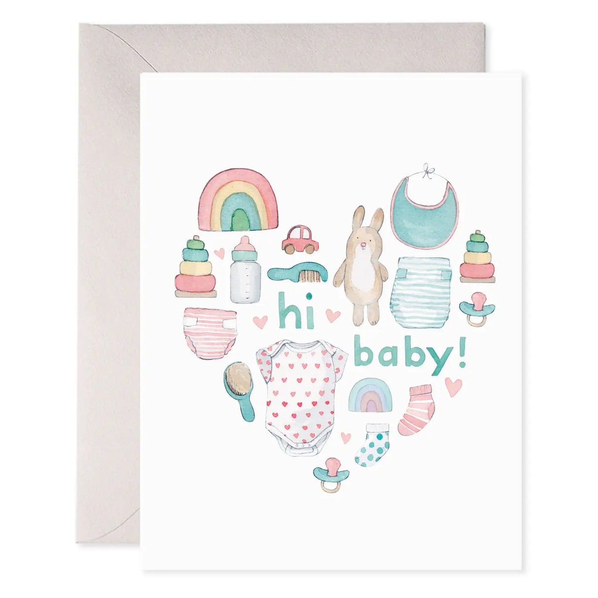 Hi Baby Shower Greeting Card - E. Frances Paper