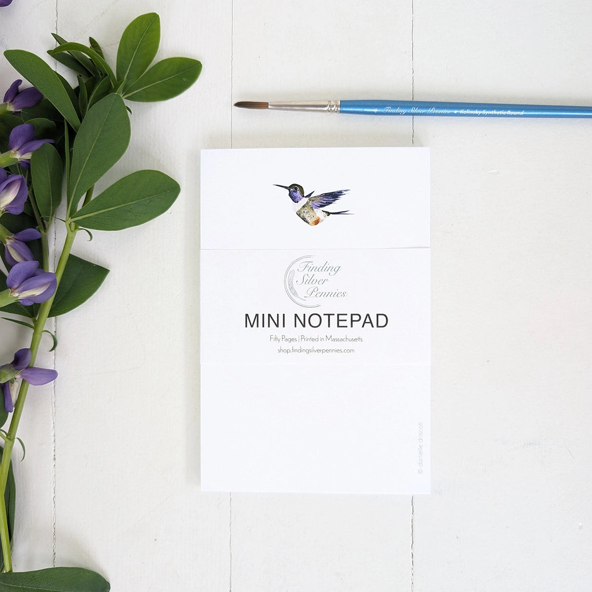 Hummingbird Mini Notepad - Finding Silver Pennies