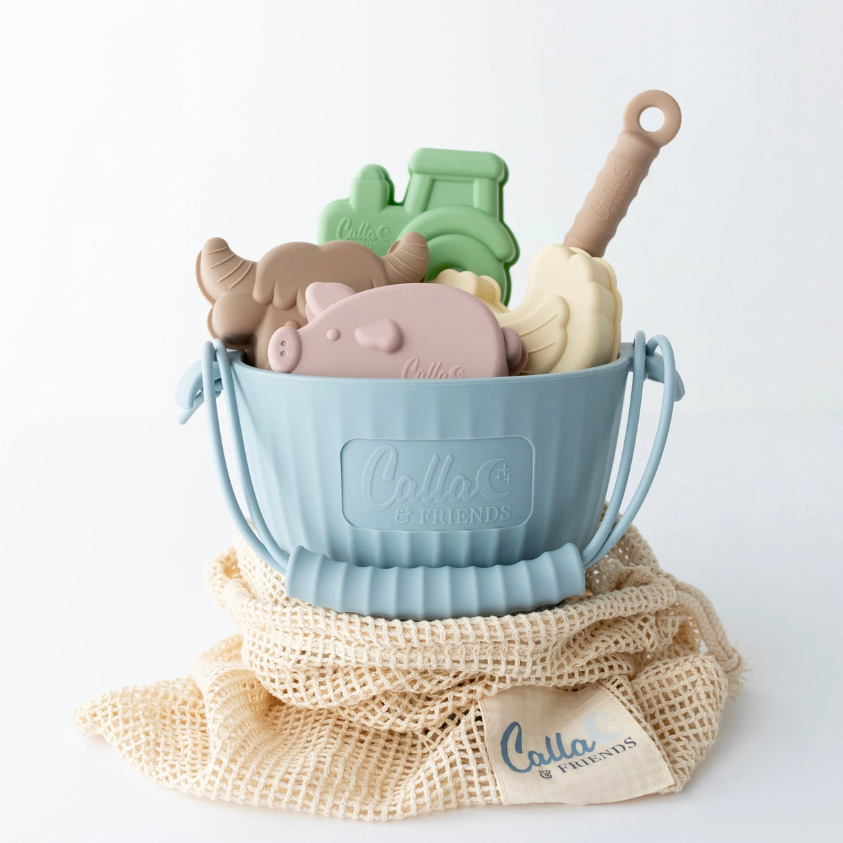 Hazel’s Farm Silicone Beach Toy Set - Calla & Friends