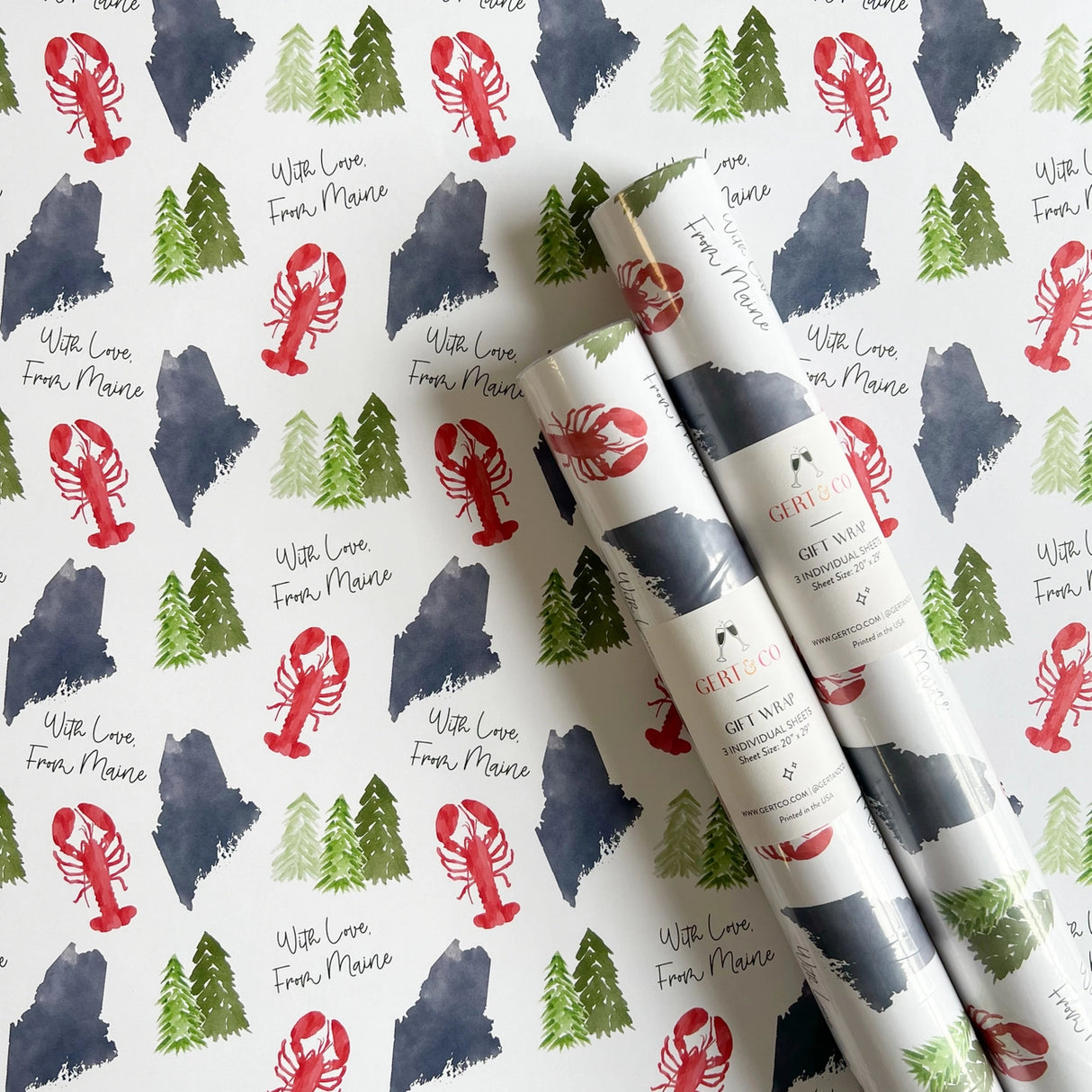 With Love, from Maine Gift Wrap - Gert & Co