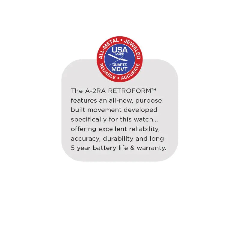 A-2RA RETROFORM™ Nylon Band Watch - MH Bertucci | MADE IN THE USA - The Woods Maine