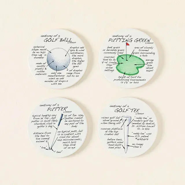 Anatomy of Golf Coasters - Dishique - The Woods Maine