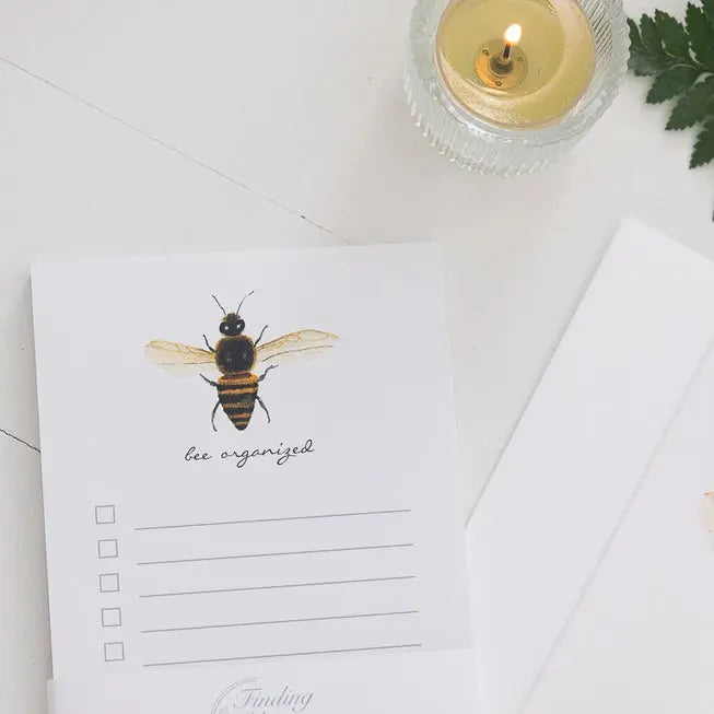 Bee Organized List Notepad - Finding Silver Pennies - The Woods Maine