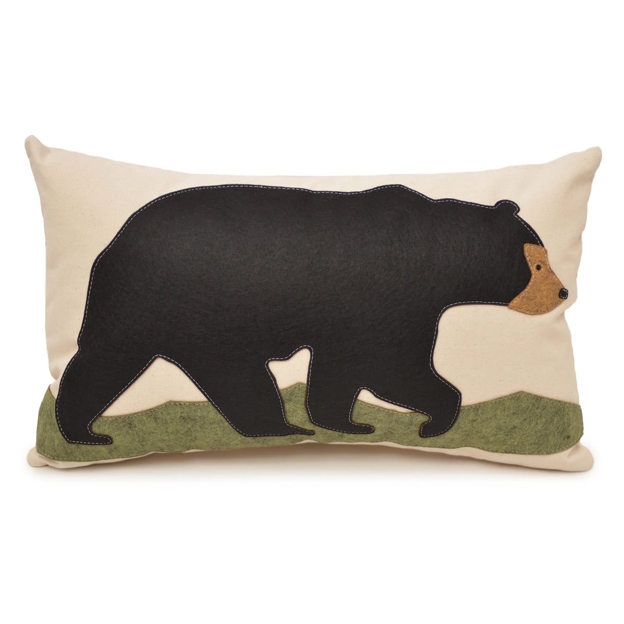 Maine Black Bear 14" x 21" Pillow - The Salty Cottage | MADE IN THE USA