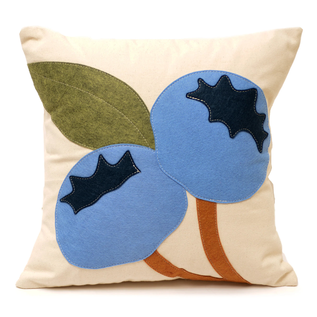 Maine Blueberries 18" Pillow - The Salty Cottage | MADE IN THE USA