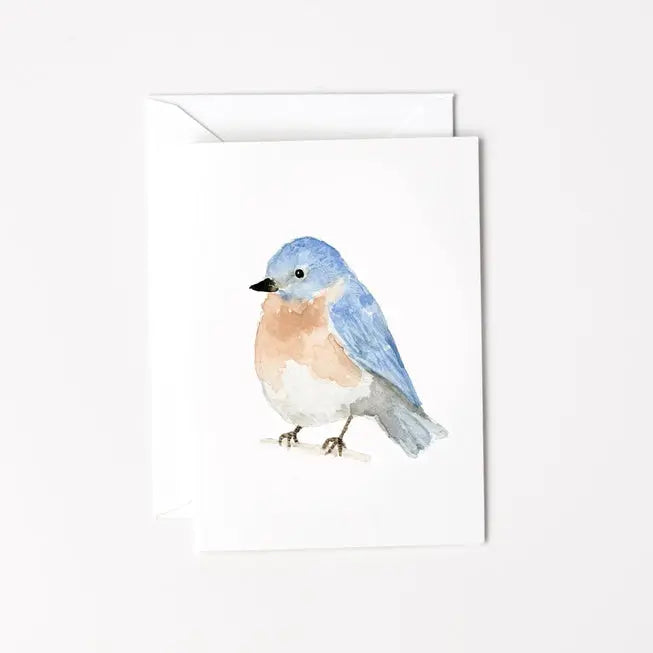 Bluebird Mini Notecard - emily lex studio - The Woods Maine