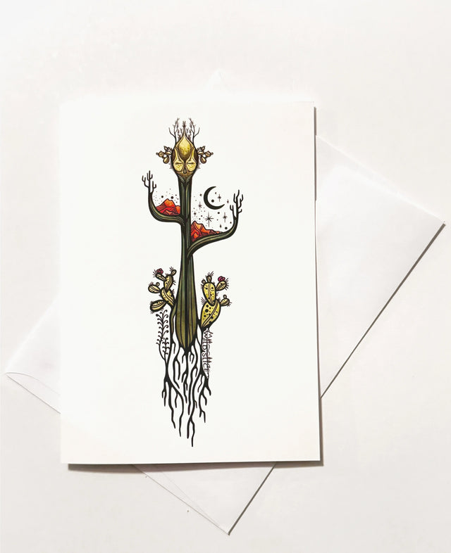 Cactus Rootling Card - Wild Slice - The Woods Maine