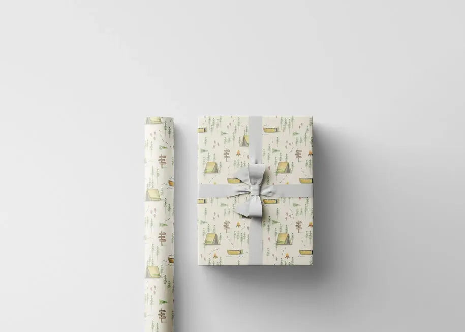 Camping Gift Wrap - Emmy + Olly - The Woods Maine