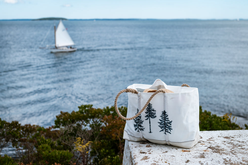 Maine tote bag coastal new england