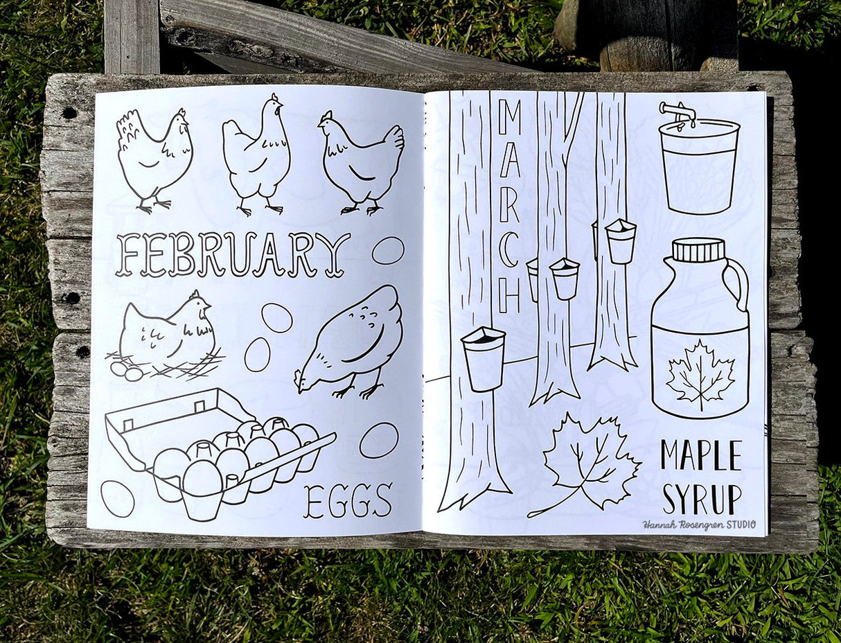 Fresh from the Farm Coloring Book - Hannah Rosengren
