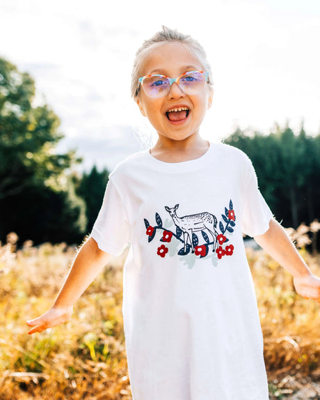 Flora Doe: The Woods Maine® x TACHEE  Youth Short Sleeve - The Woods Maine