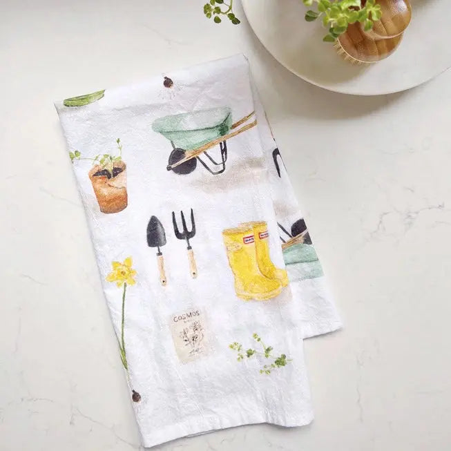 Gardening Tea Towel - emily lex studio - The Woods Maine