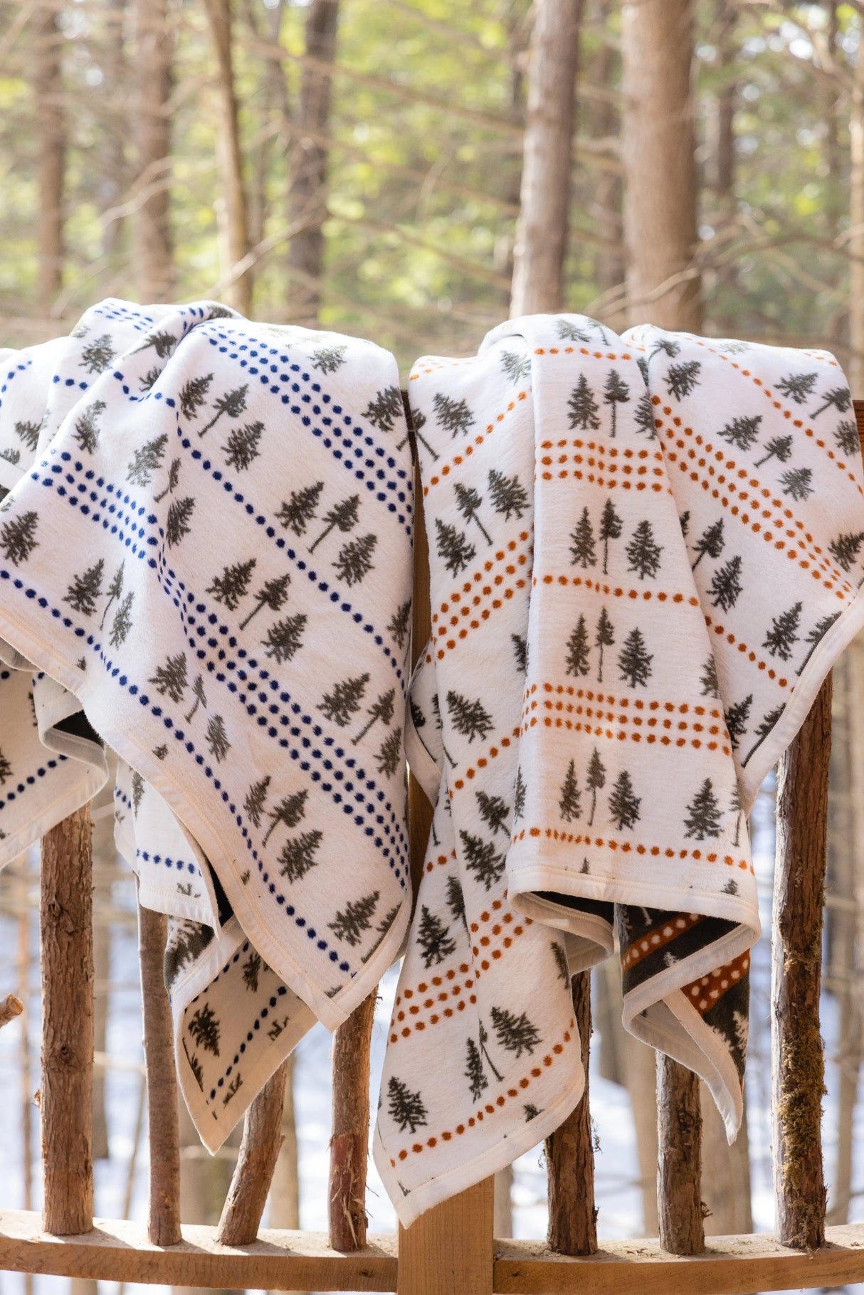 Gift Them Both! Three Pines® x ChappyWrap® Blanket AND Three Pines®: Loon Lined Sea Bags® Medium Tote - The Woods Maine