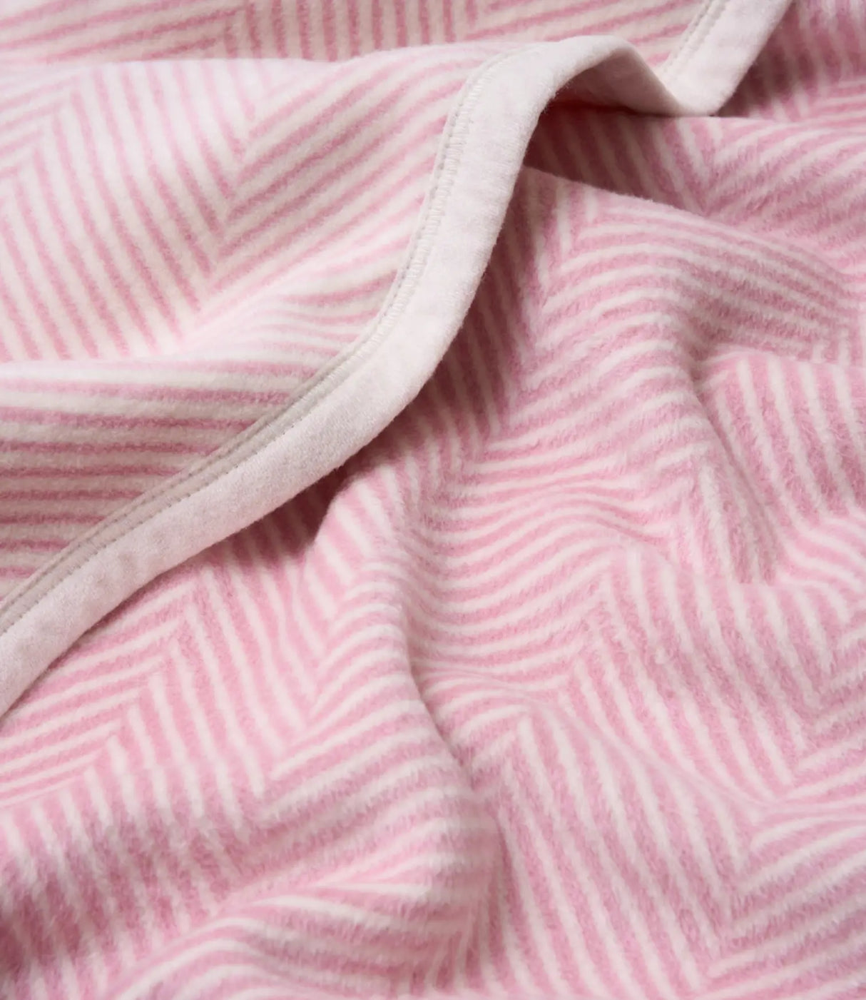 Harborview Herringbone Blush Blanket - ChappyWrap
