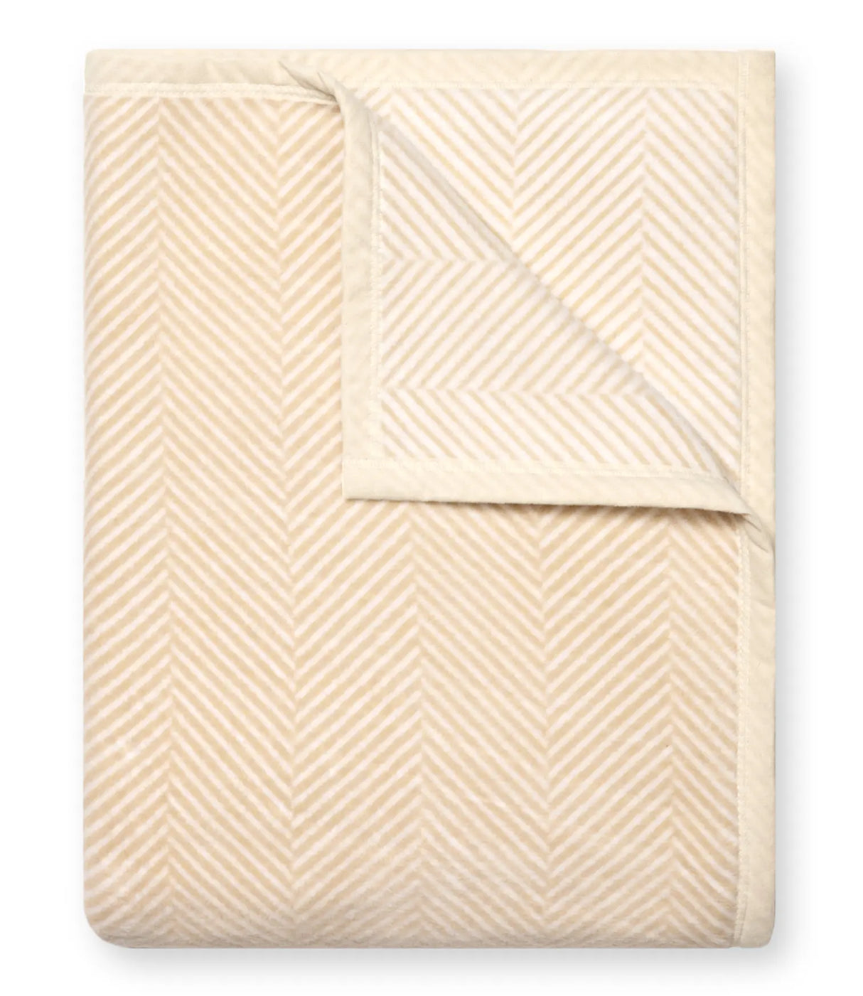 Harborview Herringbone Cream Blanket - ChappyWrap