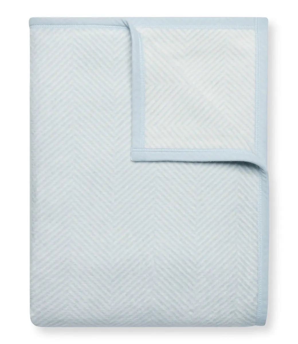 Harborview Herringbone Sky Original Blanket - Chappy Wrap - The Woods Maine