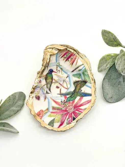 Hummingbird Oyster Trinket Dish - Alison Brooke Designs | Handmade in Maine - The Woods Maine