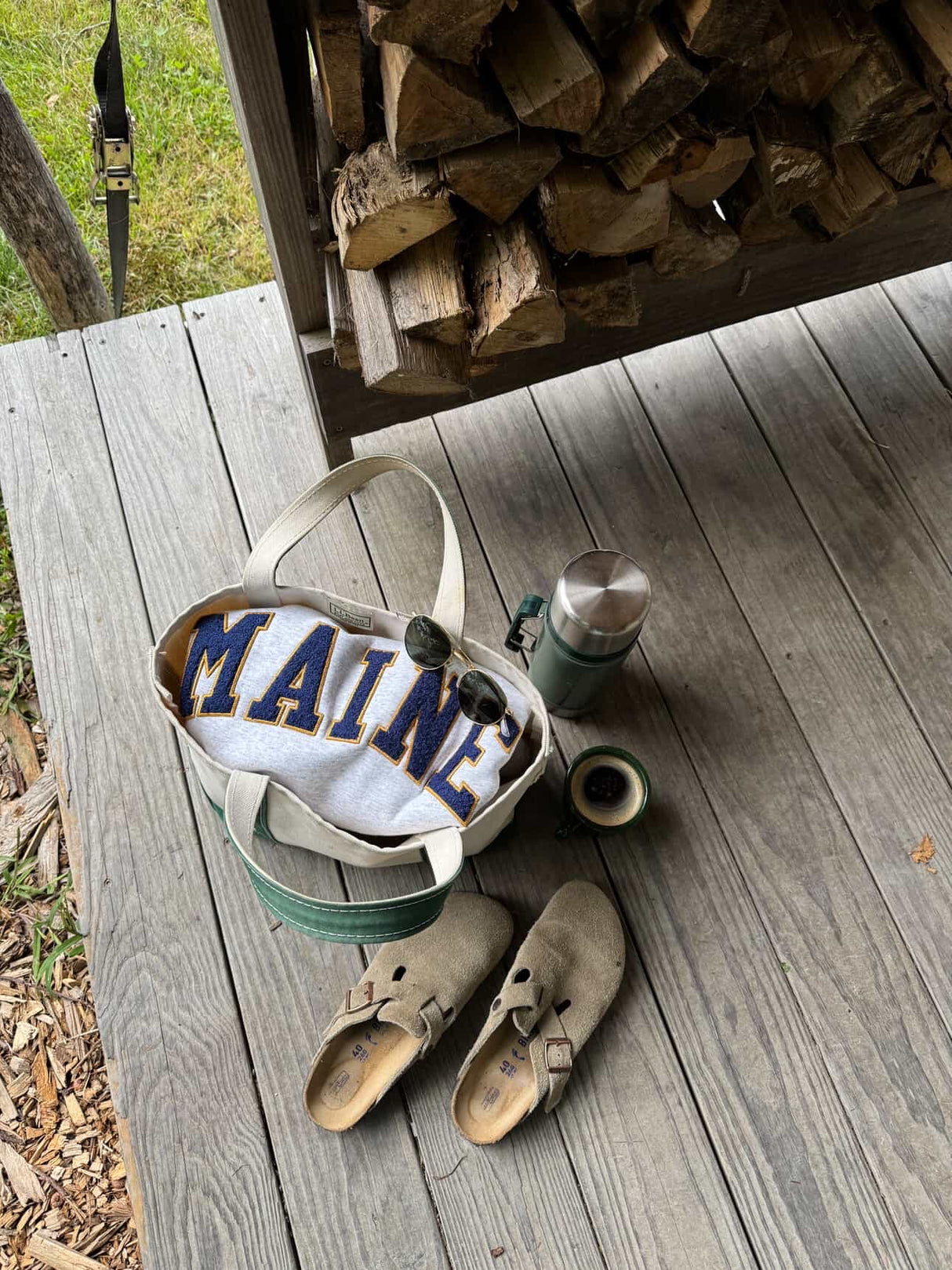 The Woods Maine® Classic x Boathouse | Best Maine Crewneck Sweatshirt | Made in the USA