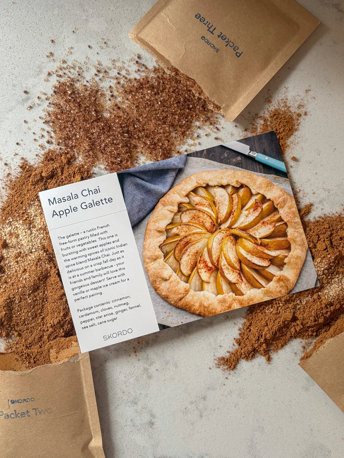 Masala Chai Apple Galette Recipe Kit - SKORDO