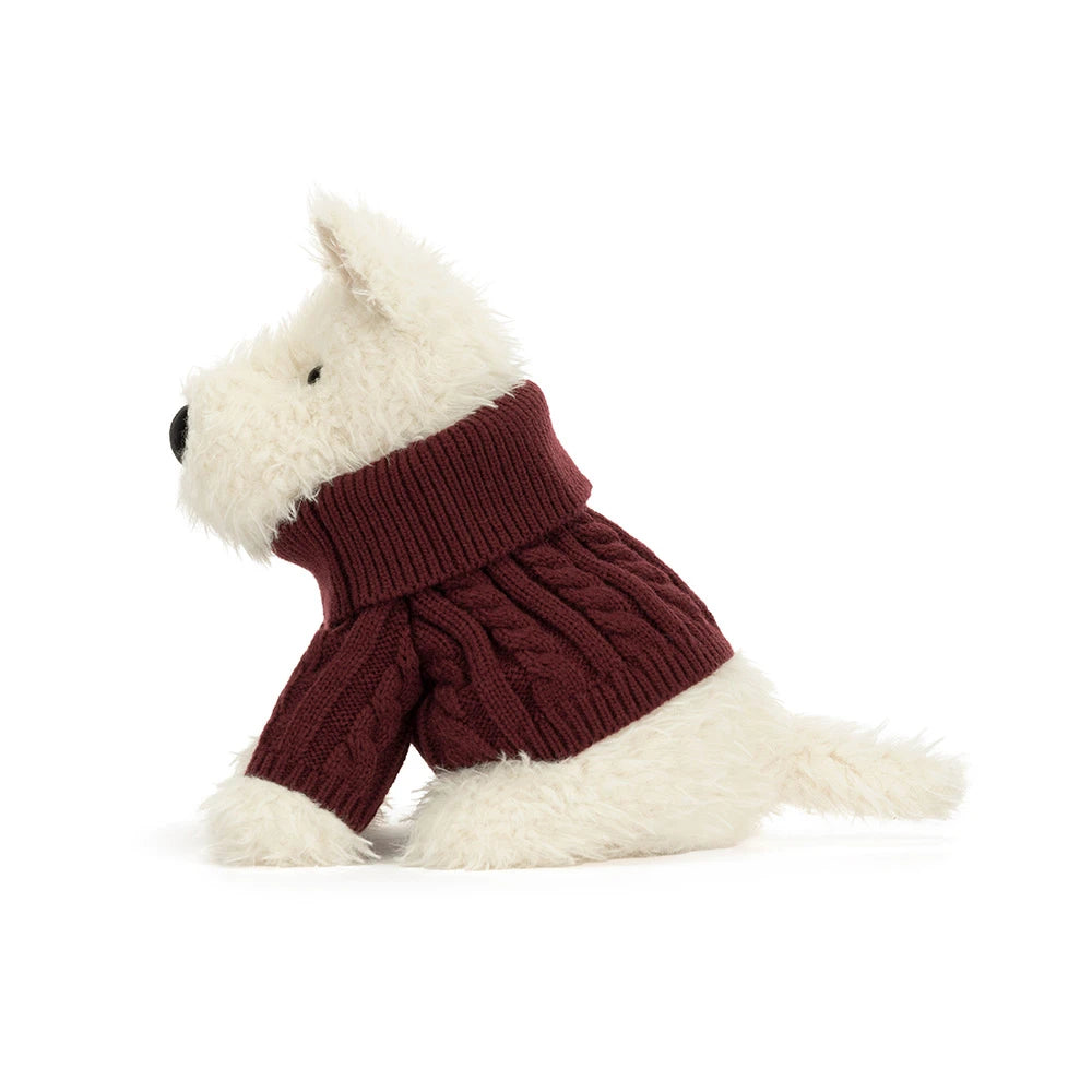 Munro Scottie Dog 'Winter Jumper' - JellyCat