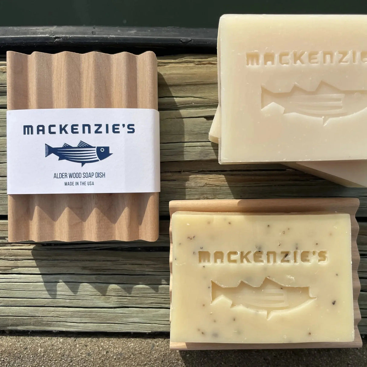 Mackenzie's Signature Wooden Soap Dishes - MacKenzie's Fisherman MacKenzie's Fisherman