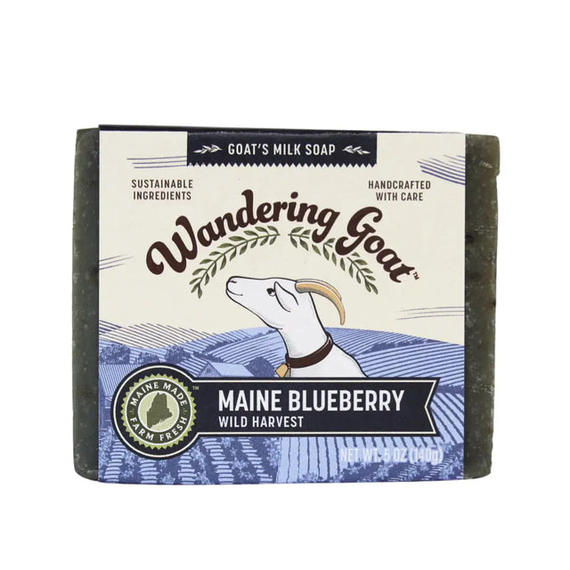 Maine Blueberry Goat Milk Soap - Wandering Goat Maine - The Woods Maine