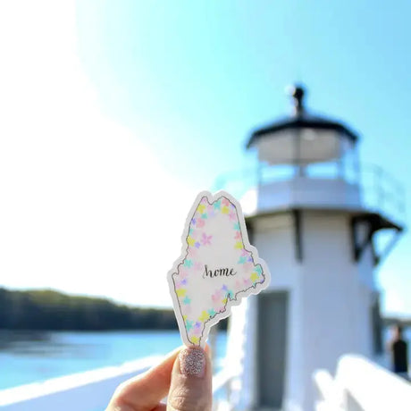 Maine Floral Home Sticker - S & D - The Woods Maine
