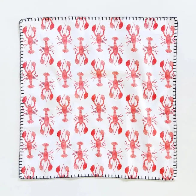 Maine Lobster Cotton Napkin Set - Gert & Co | Gifts from Maine - The Woods Maine