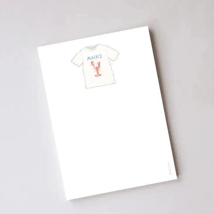 Maine T-Shirt Notepad - Sara Fitz - The Woods Maine