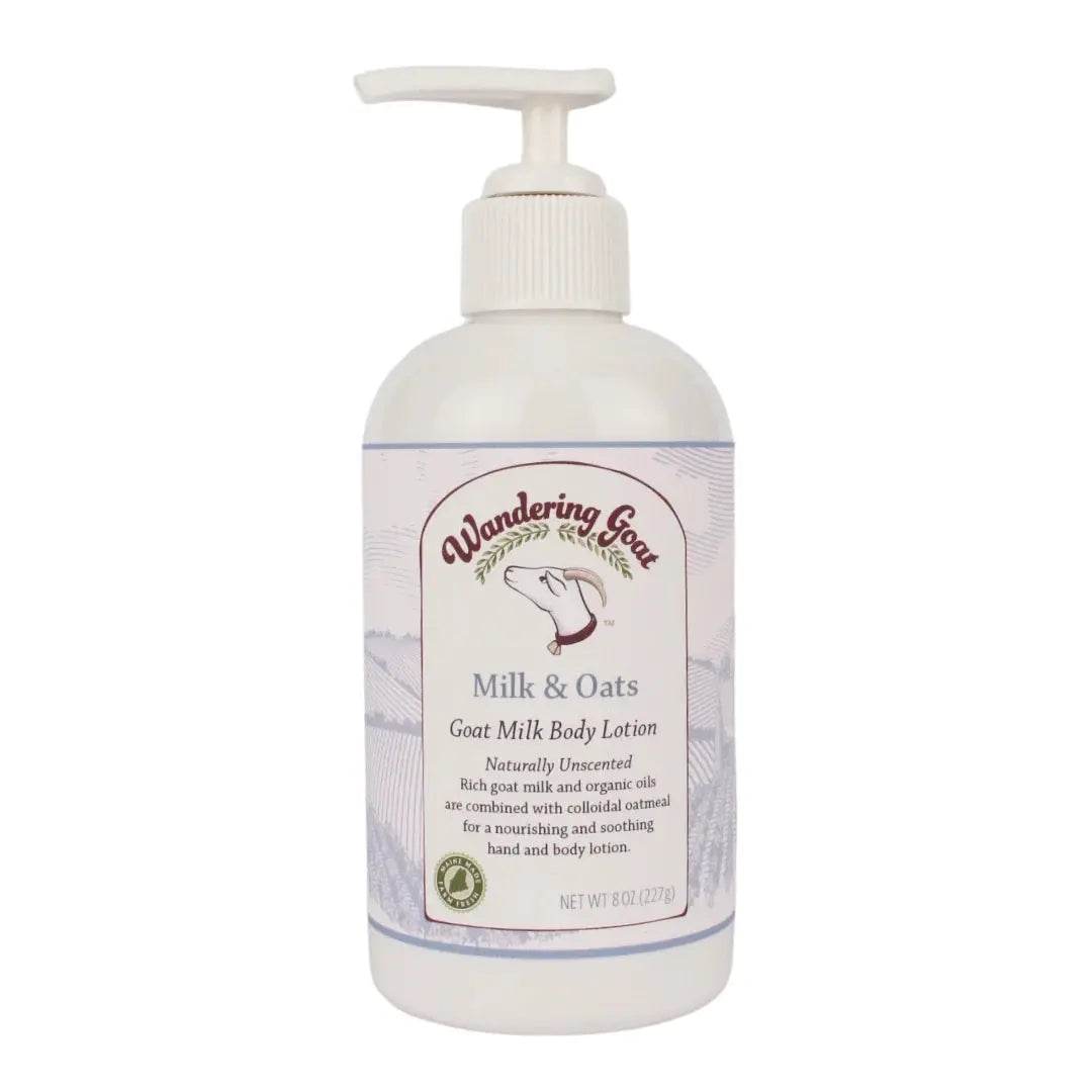 Milk & Oats Unscented - Goat Milk Lotion - Wandering Goat Maine - The Woods Maine