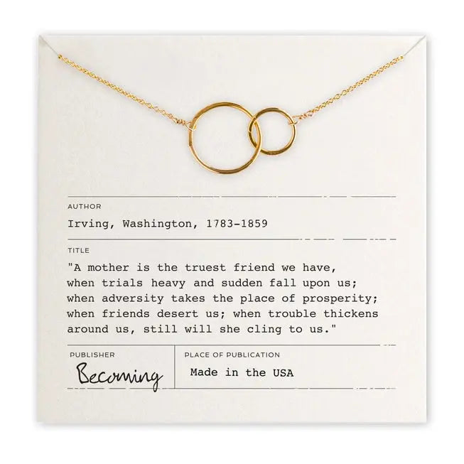 Mother Gold Necklace - Becoming Jewelry - The Woods Maine
