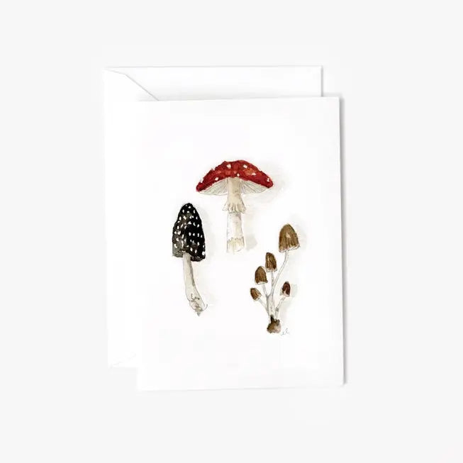 Mushrooms Mini Notecard - emily lex studio - The Woods Maine
