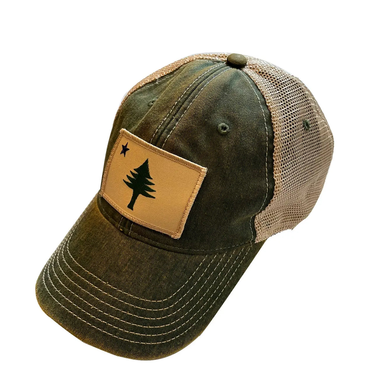Original Maine Flag Faded Trucker Hat - Original Maine - The Woods Maine