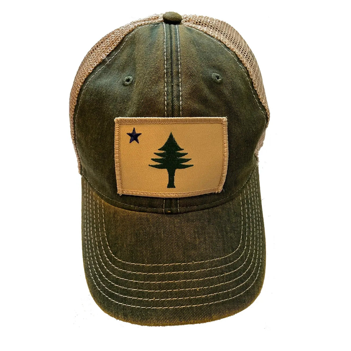 Original Maine Flag Faded Trucker Hat - Original Maine - The Woods Maine
