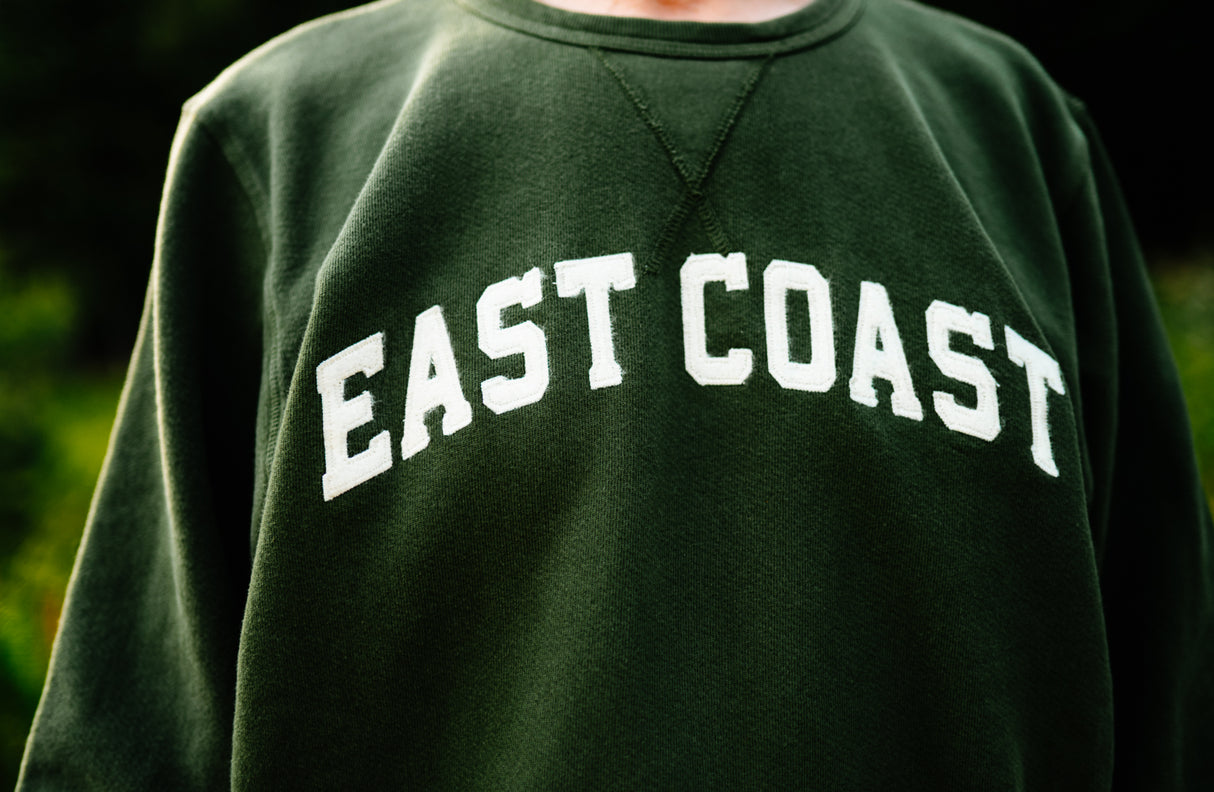 PRE-ORDER NOW: The Woods Maine® x Boathouse French Terry EAST COAST Crewneck | MADE IN THE USA