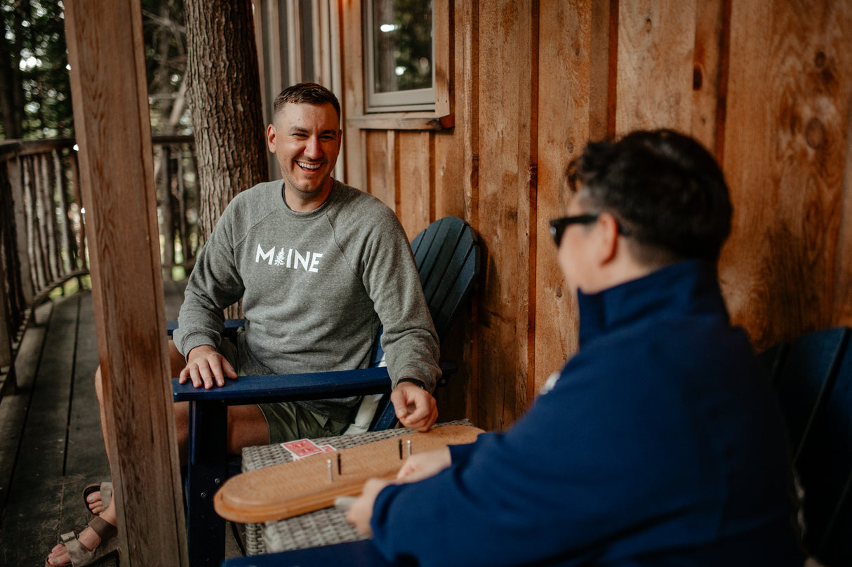 My Maine: Adult Maine Crewneck Sweatshirt (Available in Two Colors)