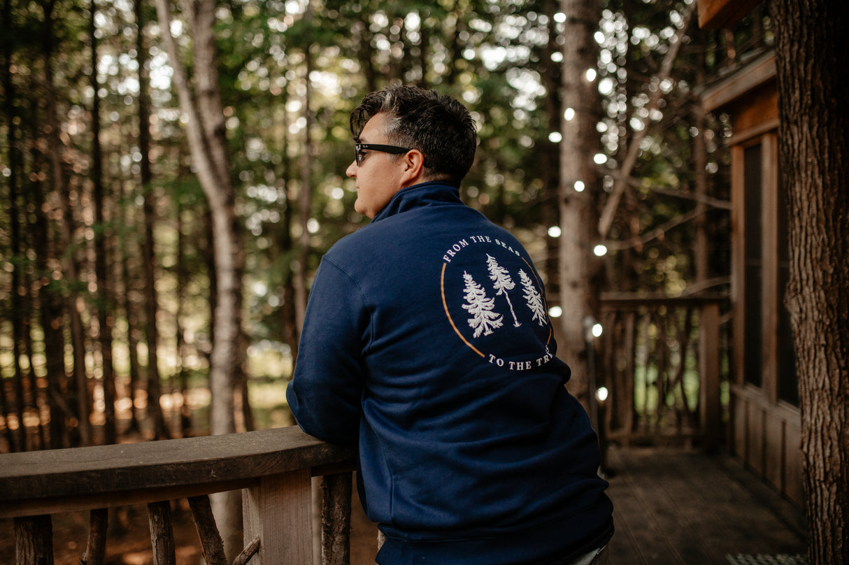 From The Seas to the Trees® Adult Quarter Zip Maine Sweatshirt