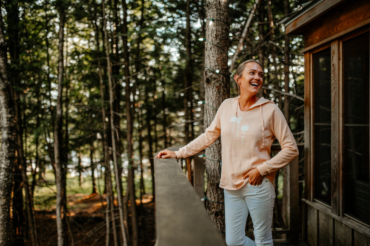 The Woods Maine® Wildflowers Lightweight Hooded Sweatshirt