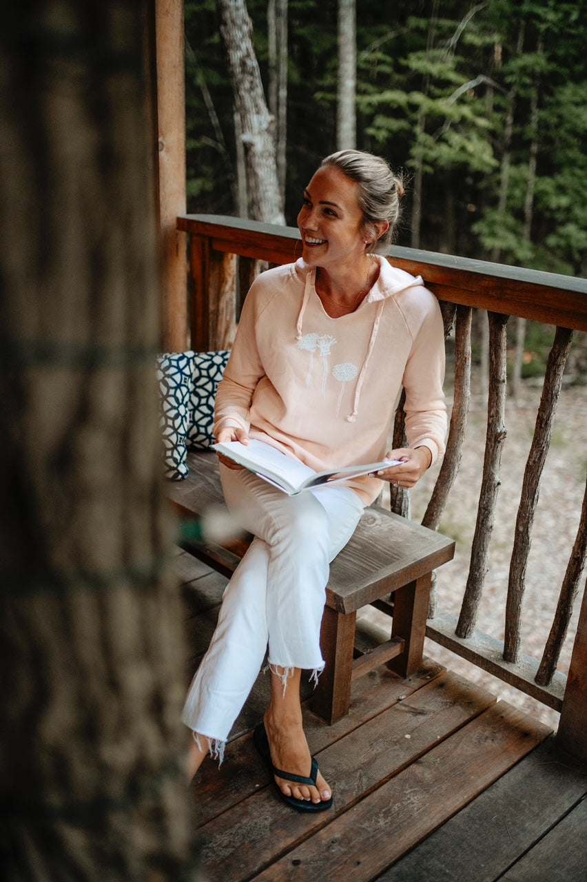 The Woods Maine® Wildflowers Lightweight Hooded Sweatshirt