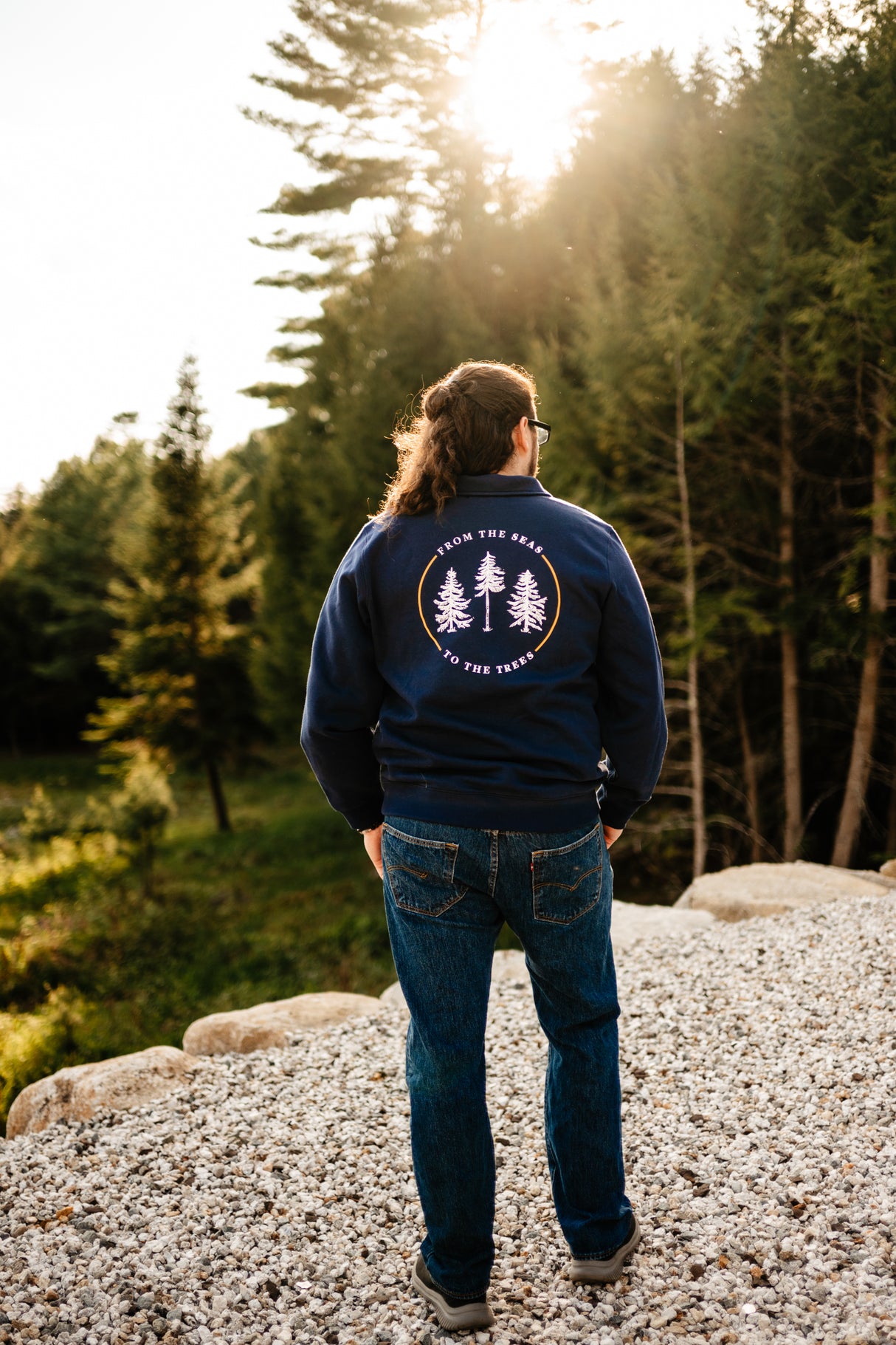 From The Seas to the Trees® Adult Quarter Zip Maine Sweatshirt