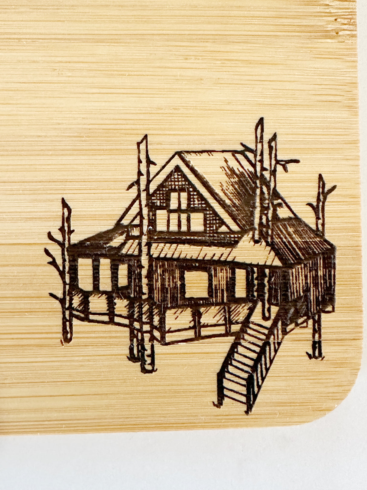 The Woods Maine® Treehouse Cutting Board - Snowdon Customs