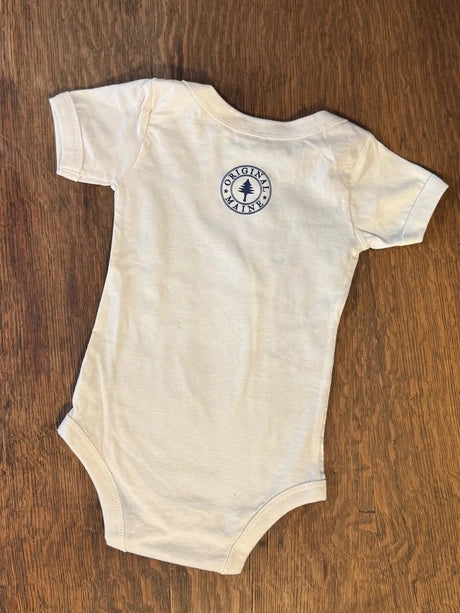 Pine Tree and Star Onesie - Original Maine - The Woods Maine