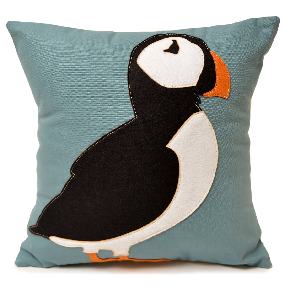Maine Puffin 18" Pillow - The Salty Cottage | MADE IN THE USA
