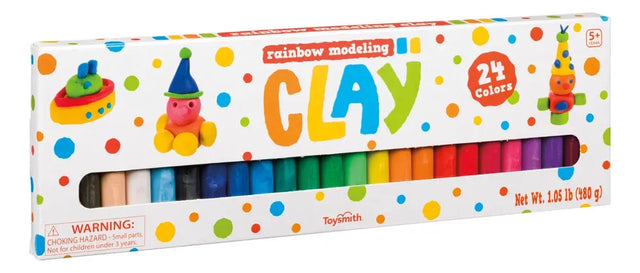 Rainbow Clay (Pack of 24 Colors) - Toysmith - The Woods Maine