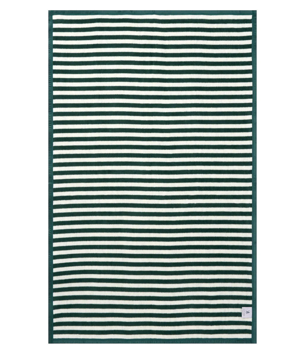 Sideline Stripe Evergreen Midi Blanket - ChappyWrap - The Woods Maine