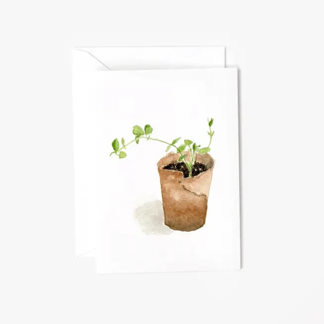 Sweet Pea Mini Notecard - emily lex studio - The Woods Maine