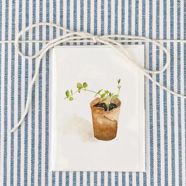 Sweet Pea Mini Notecard - emily lex studio - The Woods Maine