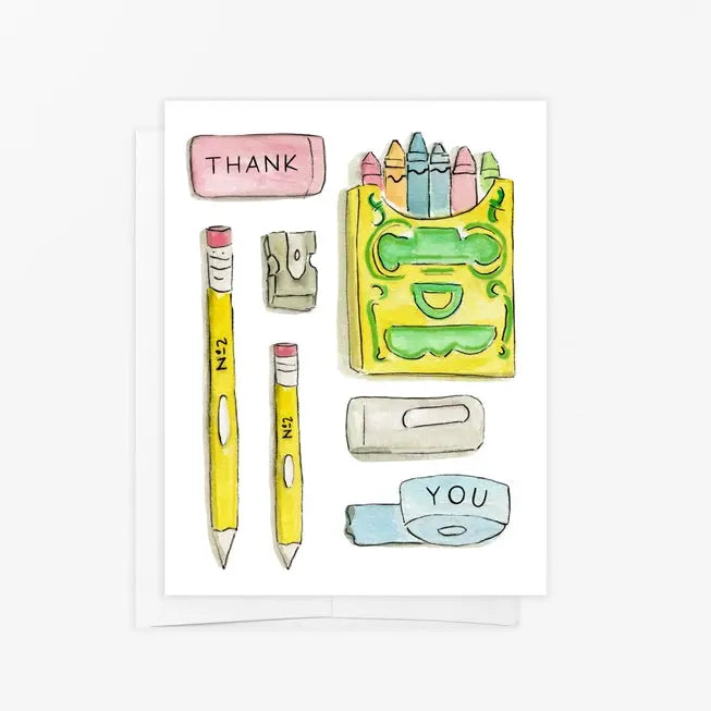 Teacher Thank You Card - Emmy + Olly - The Woods Maine