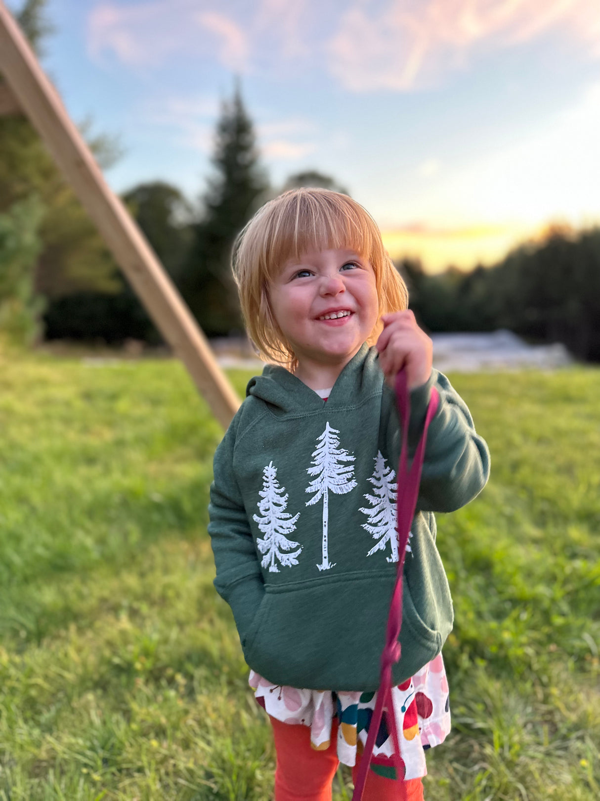 The Loon: Three Pines® Toddler Hoodie Sweatshirt - The Woods Maine