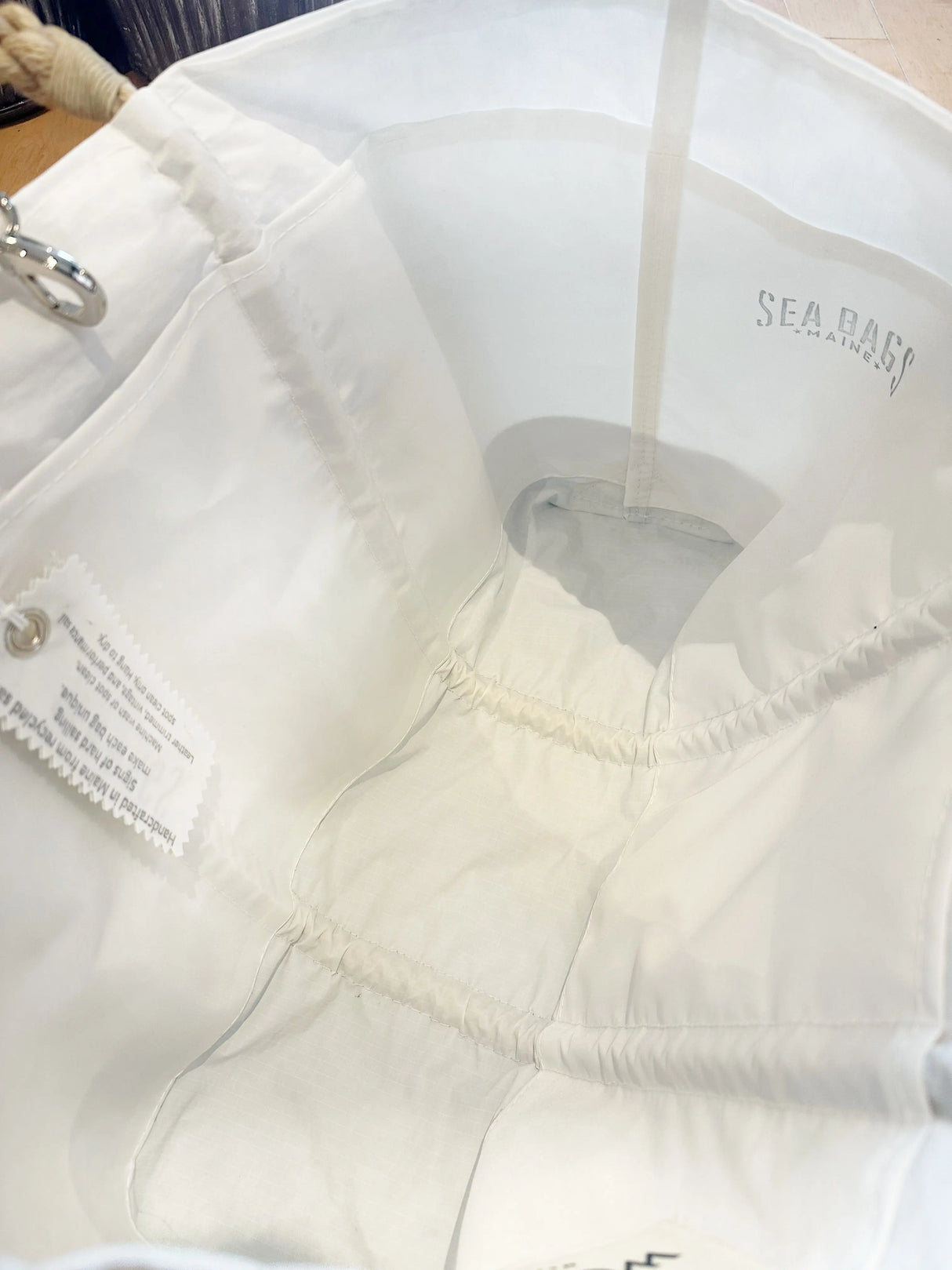 The Woods Maine Three Pines®: Loon Tailgate Tote with Clasp - The Woods Maine